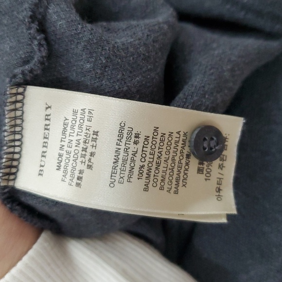 Burberry Brit Dark Gray Polo Shirt - Picture 7 of 9